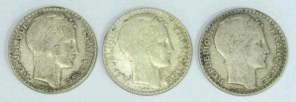 French Silver 10 Francs 1930's