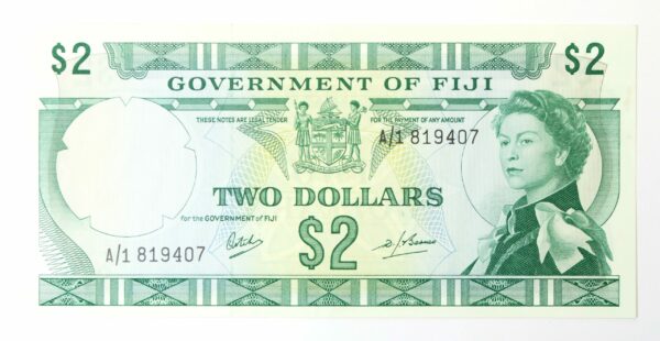 Fiji Two Dollars 1968