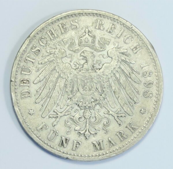 Prussia 5 Marks 1898A