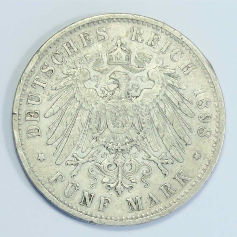 Prussia 5 Marks 1898A