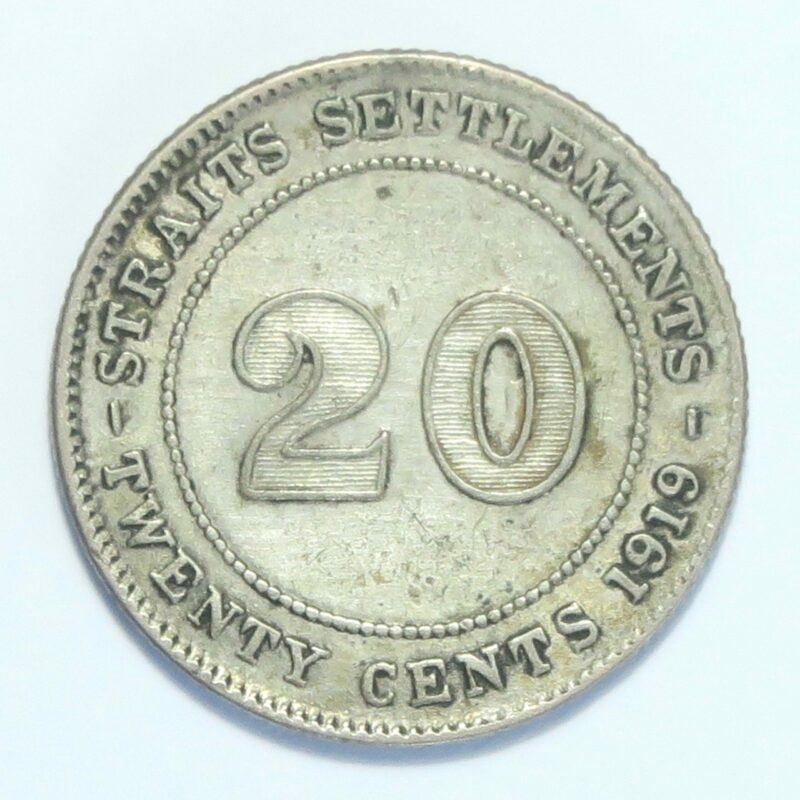 Straits Settlements 20 Cent 1919