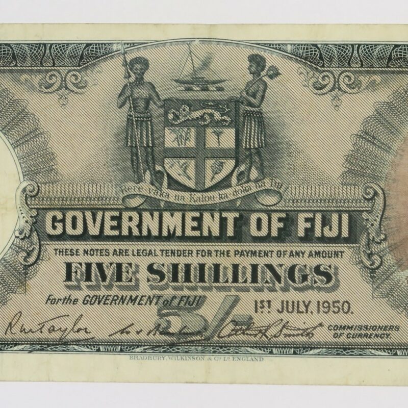 Fiji Five Shillings 1950