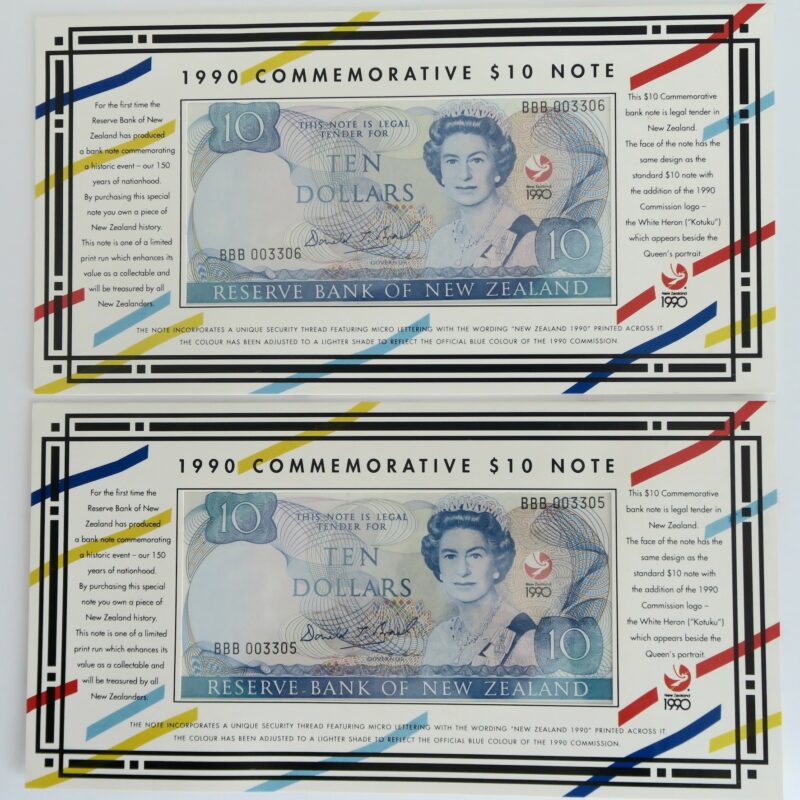 $10 Commemorative Pair 1990