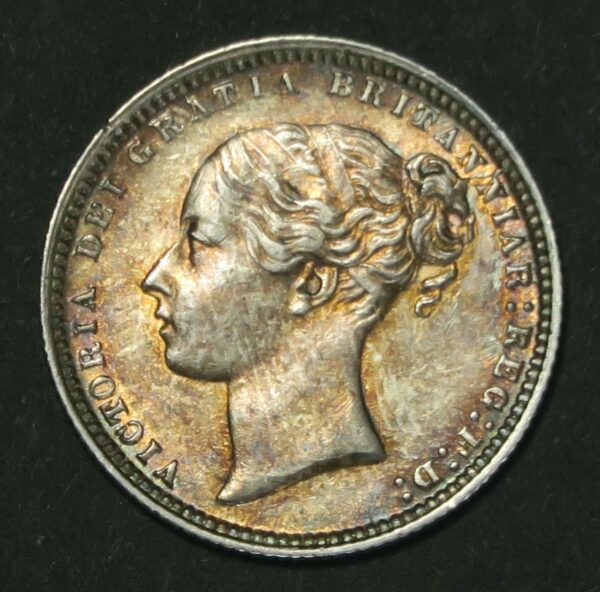 1872 Shilling aEF-EF