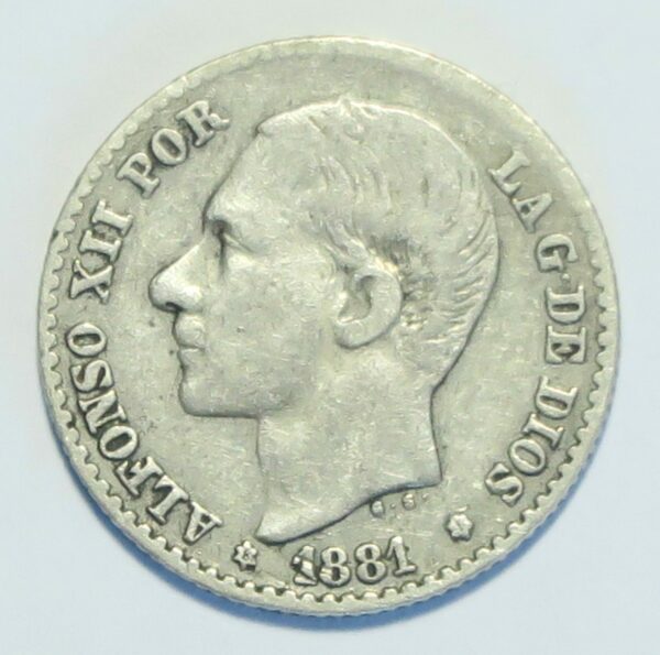 Spain 50 centimos 1870