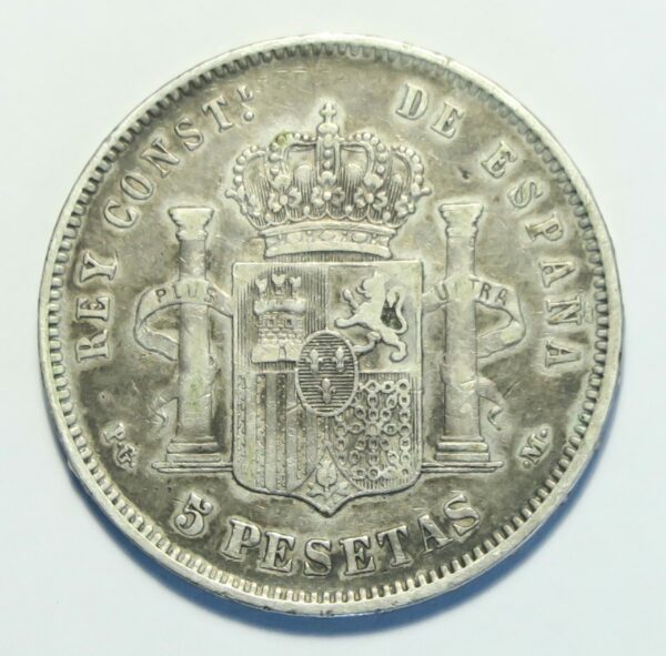 Alfonso XIII, 5 Pesetas 1891