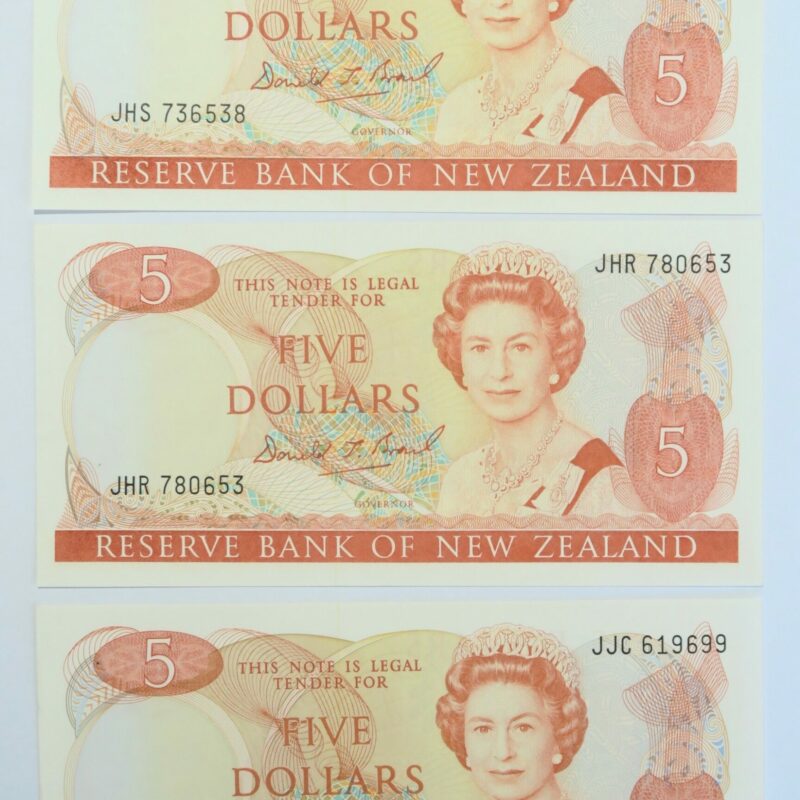 $5 Brash signatures 1989-1991