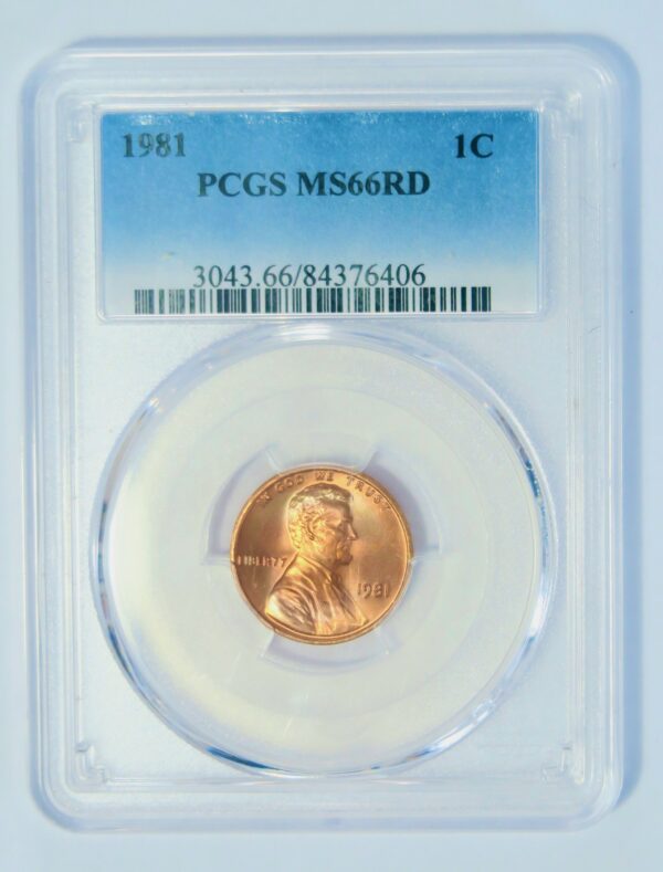 Lincoln Memorial Cent 1981 MS66RD