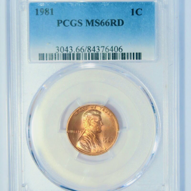 Lincoln Memorial Cent 1981 MS66RD