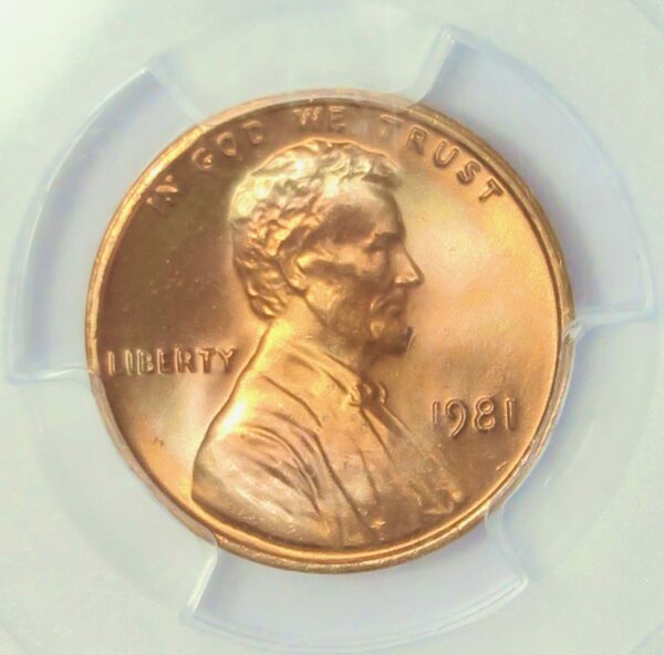 Lincoln Memorial Cent 1981 MS66RD