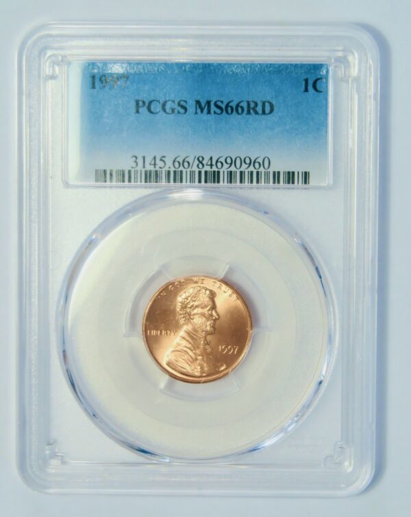 Lincoln Cent 1997, MS66 Red