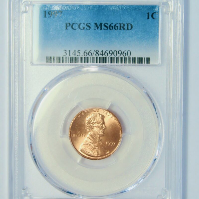 Lincoln Cent 1997, MS66 Red