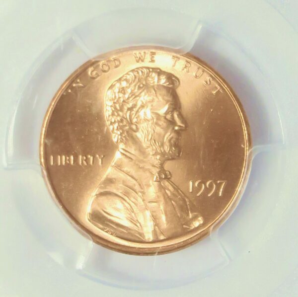 Lincoln Cent 1997, MS66 Red