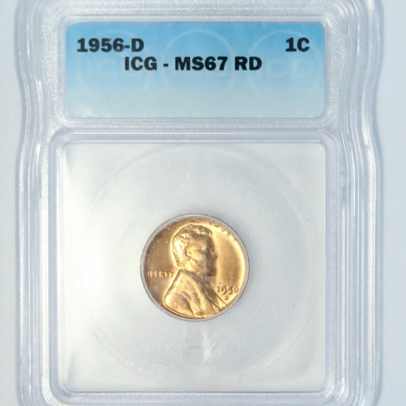 1956-D Lincoln Cent MS67 RD