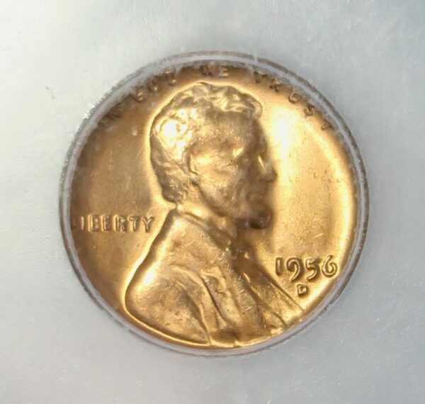 1956-D Lincoln Cent MS67 RD