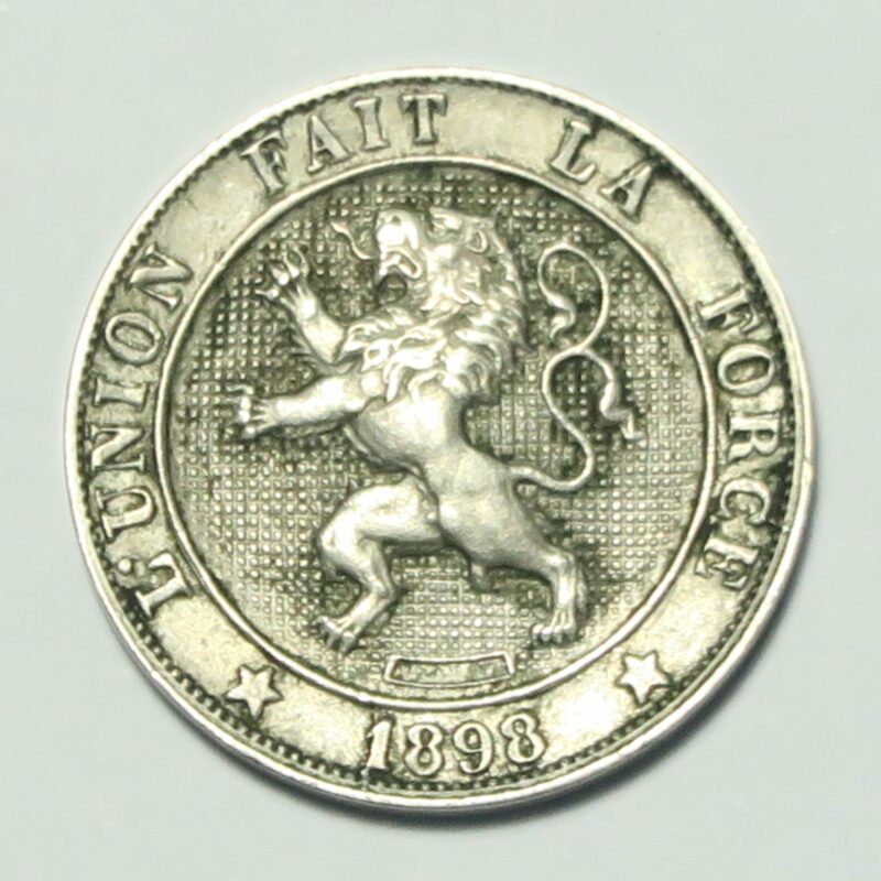 Belgium 5 Centimes 1898, Scarce