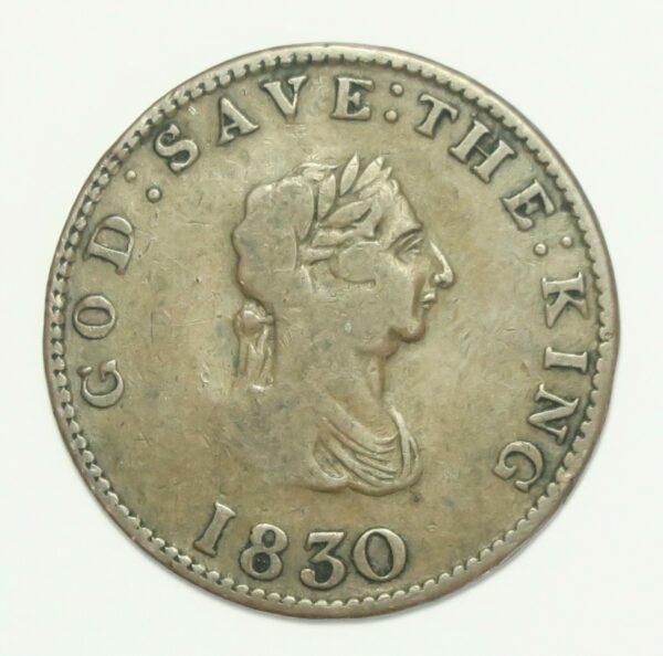 Isle of Man Halfpenny 1830