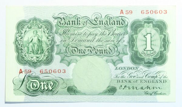 One Pound, Mahon 1928-29, gEF-aUNC