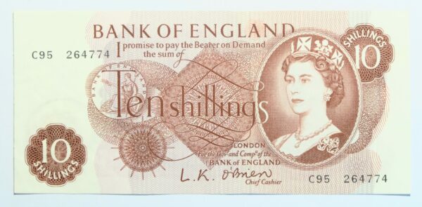 10 Shillings 1961-62, O'Brien