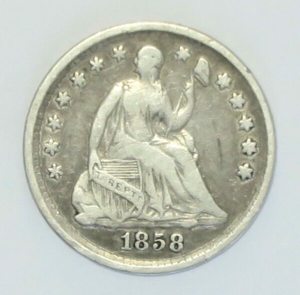 Seated Liberty 1/2 Dime 1858