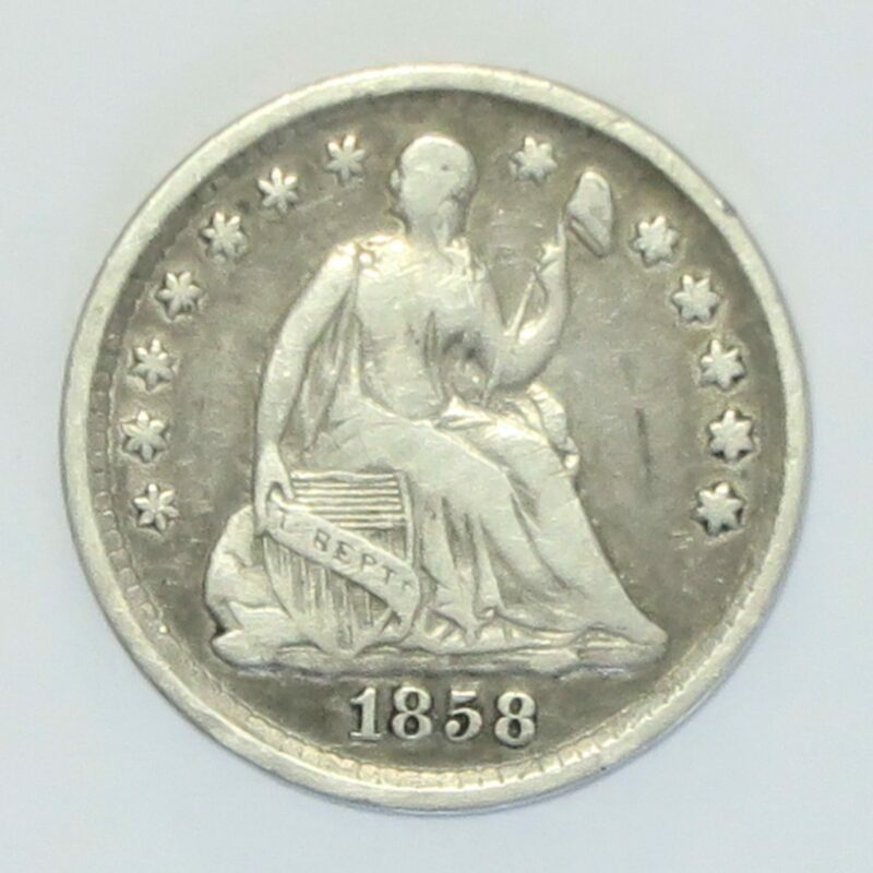 Seated Liberty 1/2 Dime 1858