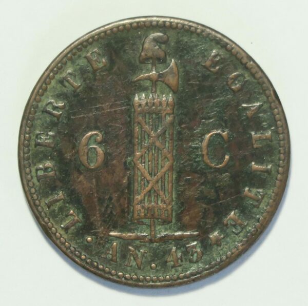 Haiti 6 Centimes 1846 AN43