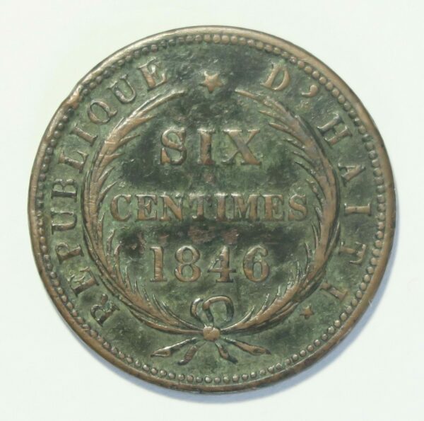 Haiti 6 Centimes 1846 AN43