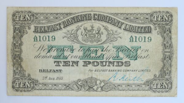 Belfast Ten Pounds 1933