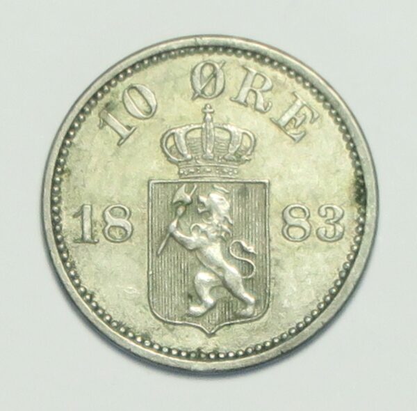 Norway 10 Ore 1883 EF