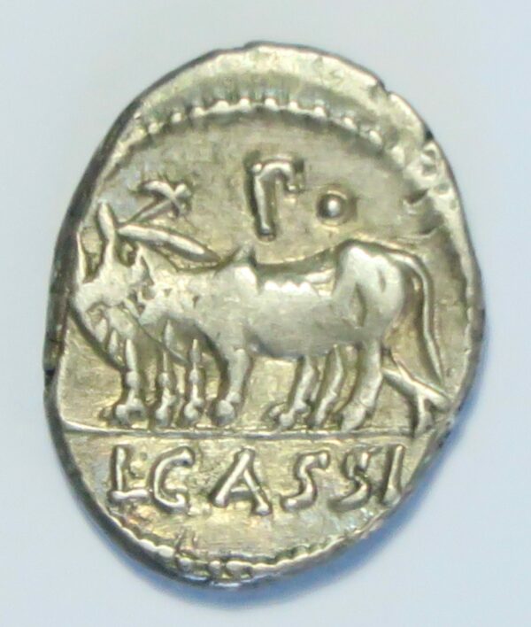 Cassius, AR Denarius, Rome B.C. 102