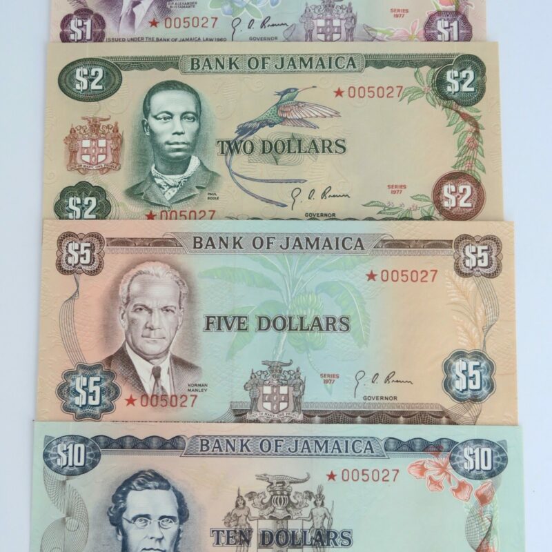 Jamaica Banknote & F.D.C Set