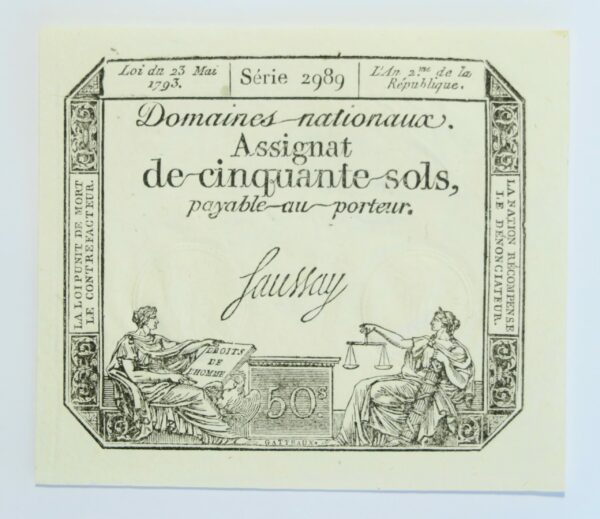 France 50 Sols 1793, Unc