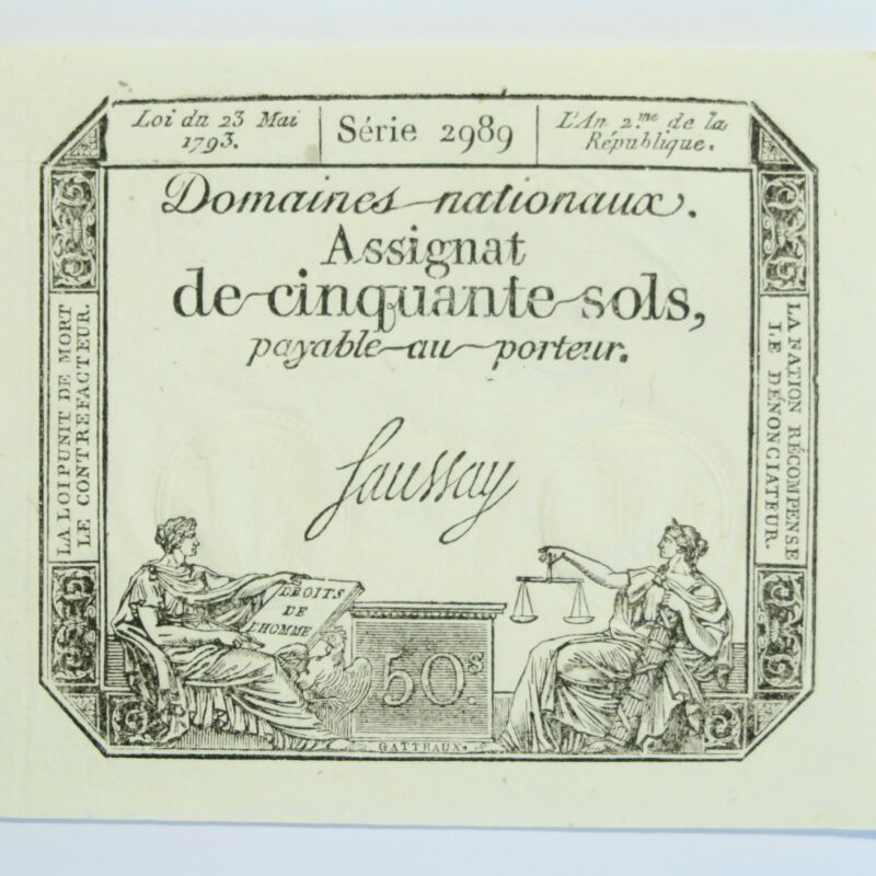 France 50 Sols 1793, Unc