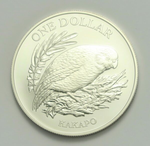 Silver Kakapo Dollar 1986