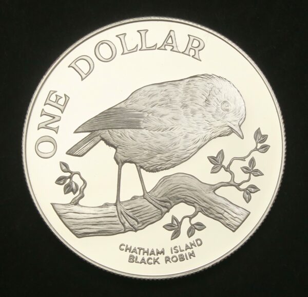Black Robin Silver Proof coin