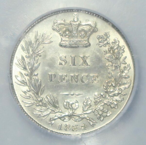 William IV Sixpence 1834