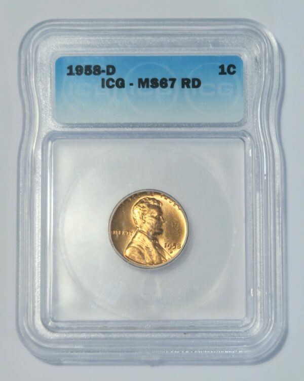 1958D Lincoln Cent MS67