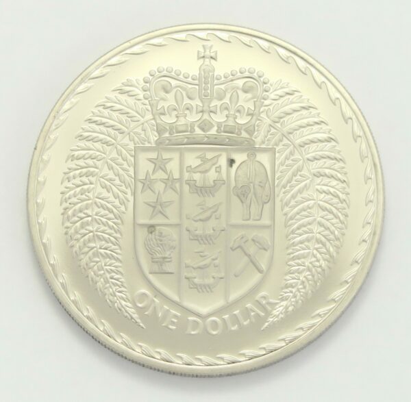 Proof Silver Fern Dollar 1975