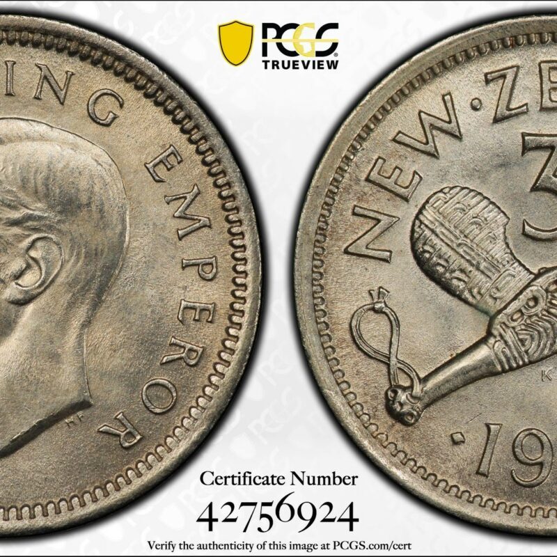 1942, 3D, One dot, MS65