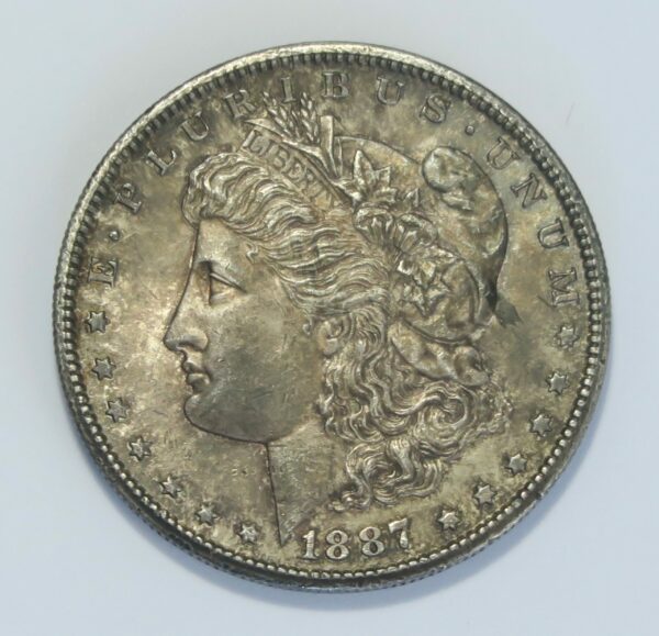 1887s Morgan Dollar AU58