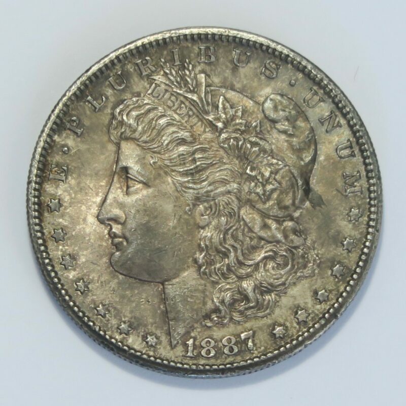 1887s Morgan Dollar AU58