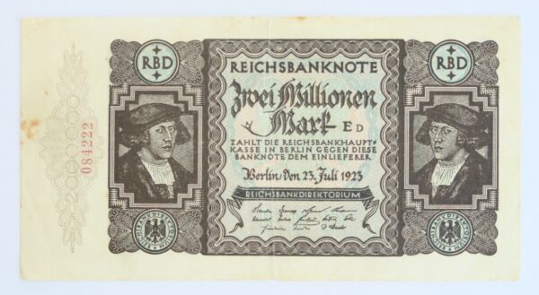 Reichsbanknote 1923, 20 Million