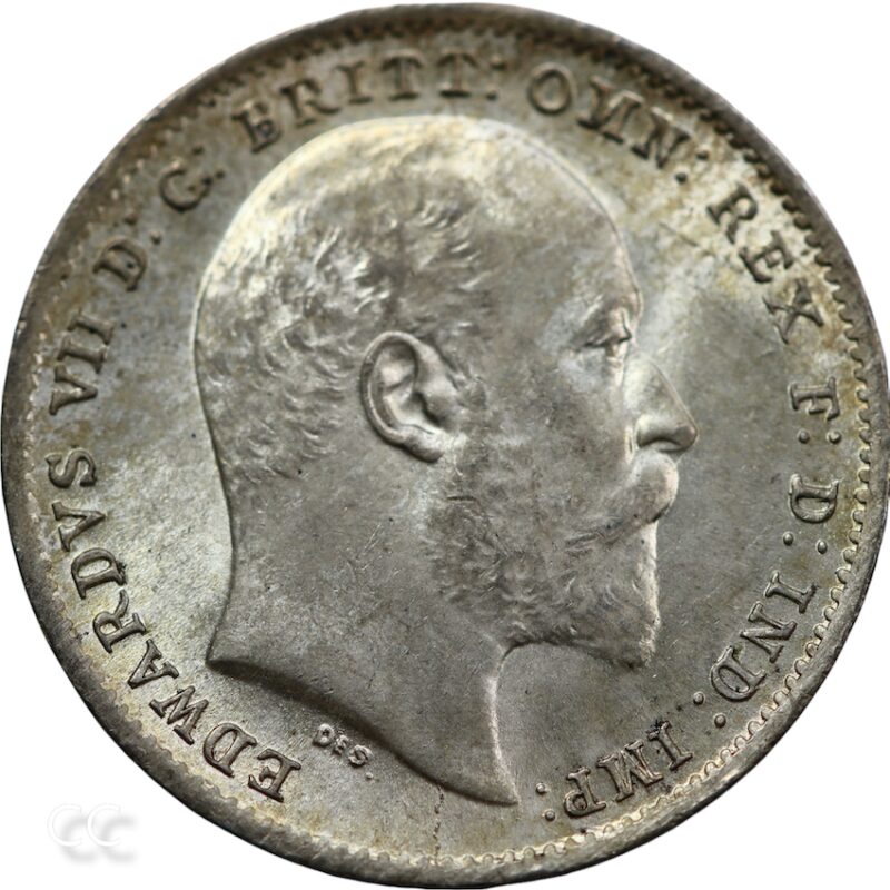 Edward VII, 1902 Threepence