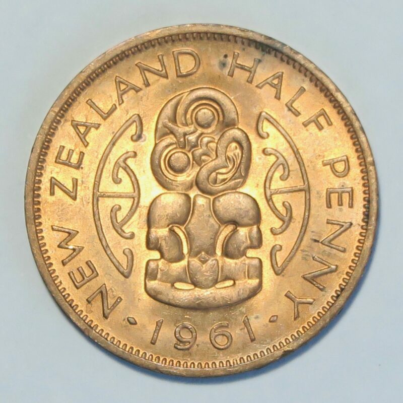 1961 Halfpenny Unc Red