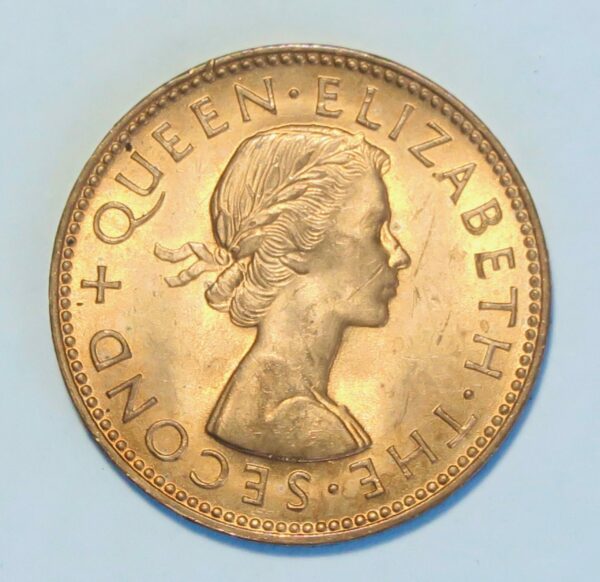 1961 Halfpenny Unc Red