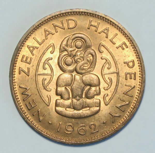 1961 Halfpenny Unc Red