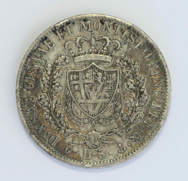 Sardinia 5 Lire 1828