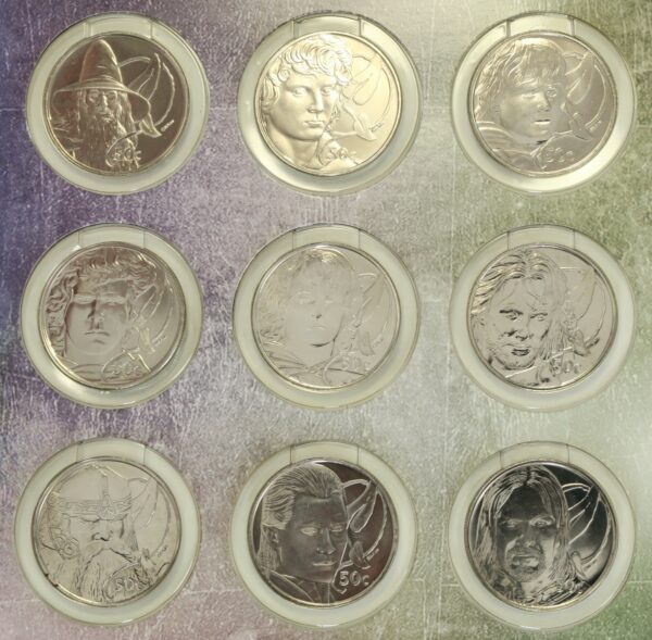 Lord of the Rings 9 coin set