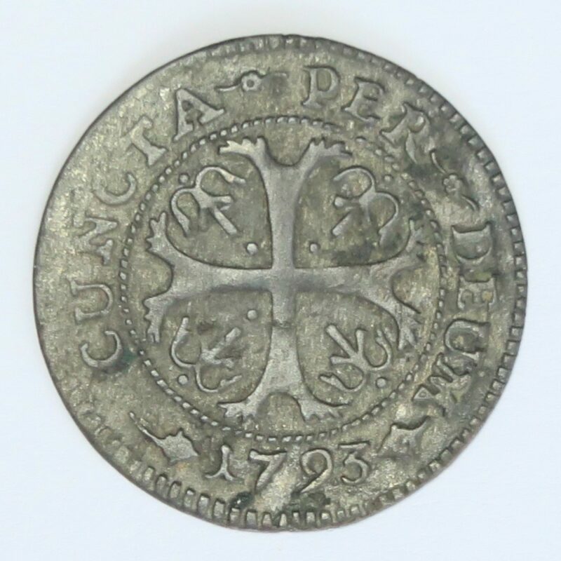 Swiss Solothurn Half Batzen 1793