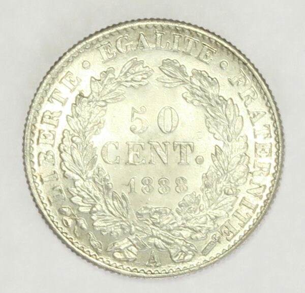 French 50 Centimes 1888A